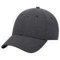 Gorra de béisbol talla única de tejido textil gris oscuro con visera curva
