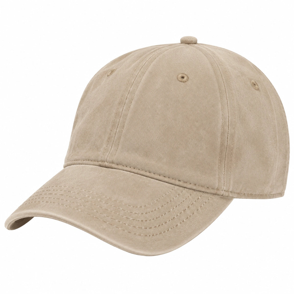 Gorra de béisbol talla única de tejido beige para uso diario estilo casual