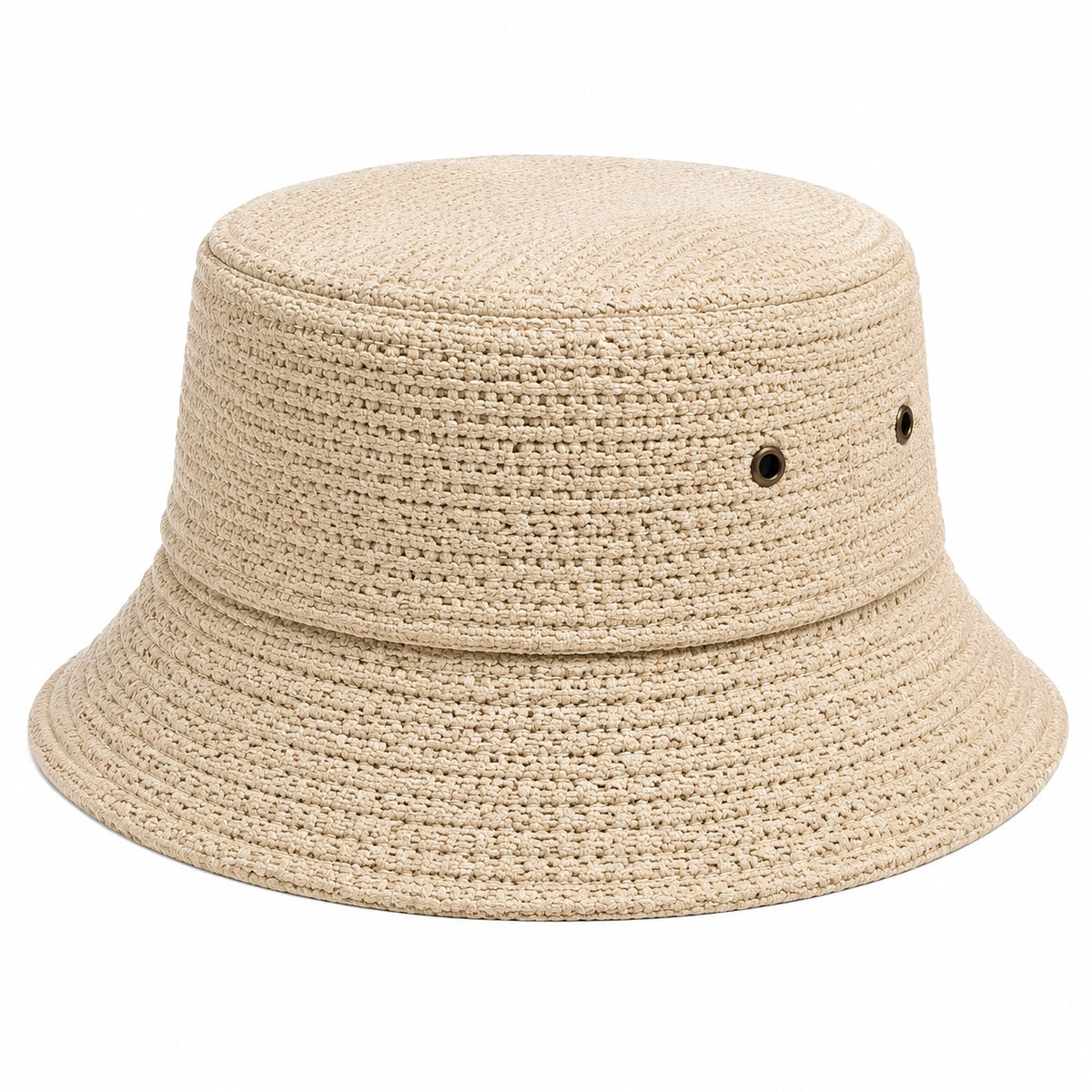 Sombrero de pescador talla única de tejido beige estilo casual