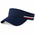 Visera talla única de tejido azul marino con visera curva estilo deportivo