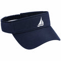 Visera ajustable talla única de tejido azul marino para exterior estilo náutico